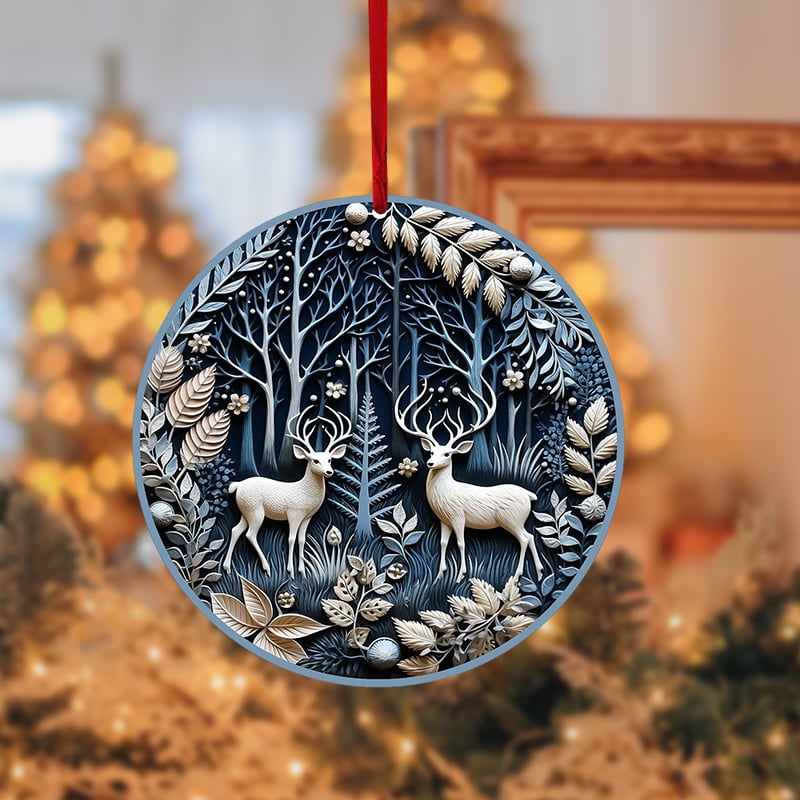 Beautiful Blue Christmas Ornaments
