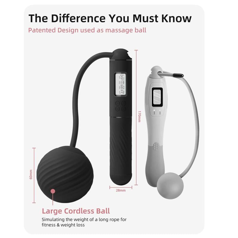 Magnetic Control Counting Skipping Rope ( Gravity Ball with/without Rope)