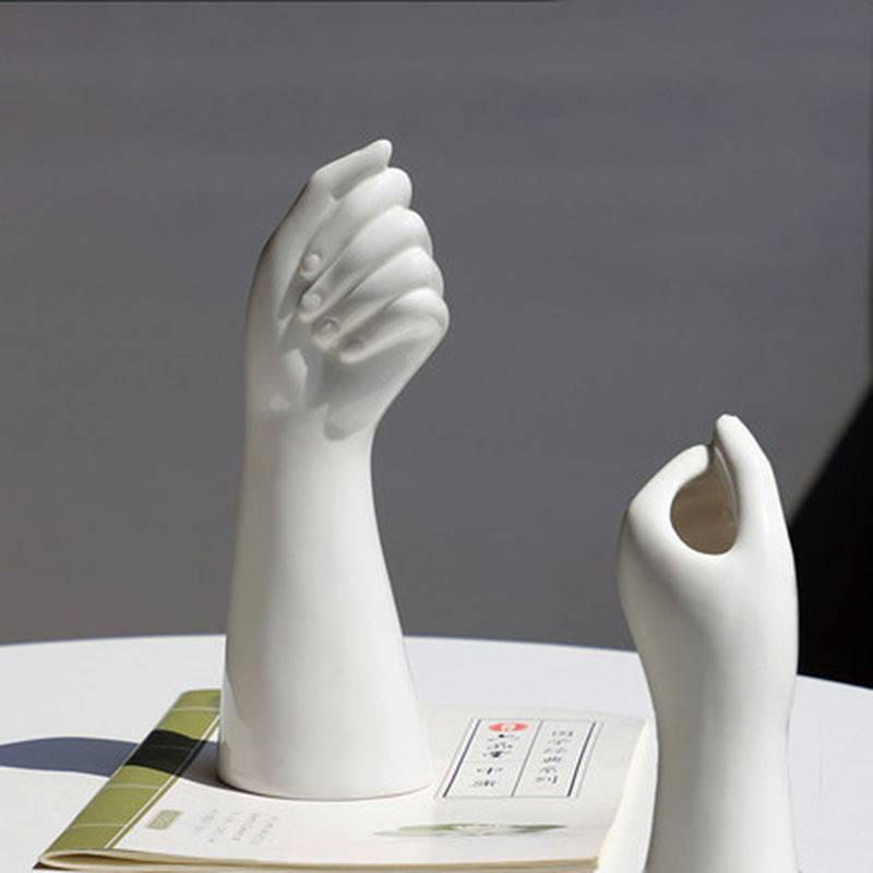 "Hand Holding" Vase