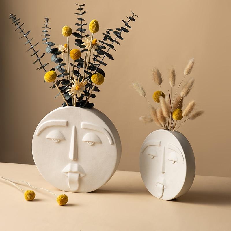 Happy Human Face Vase