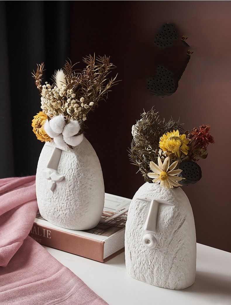 Happy Human Face Vase