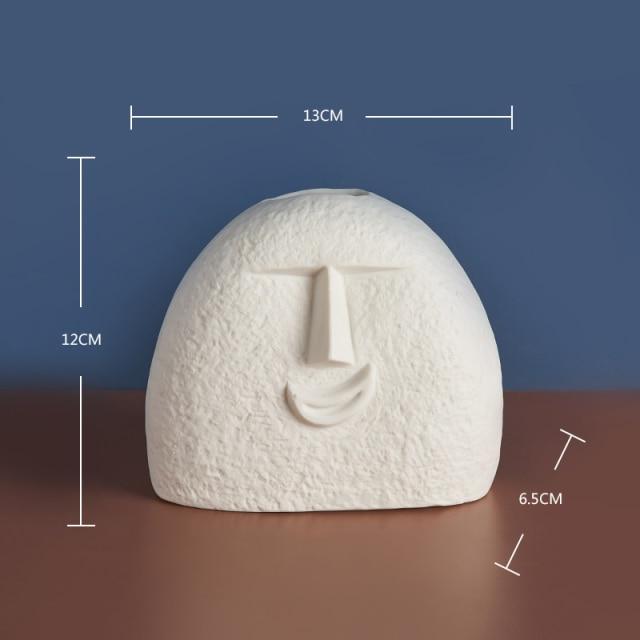 Happy Human Face Vase