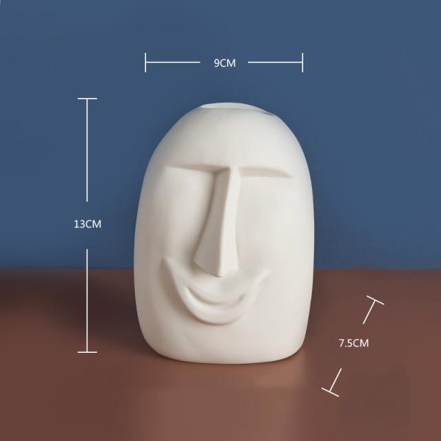 Happy Human Face Vase