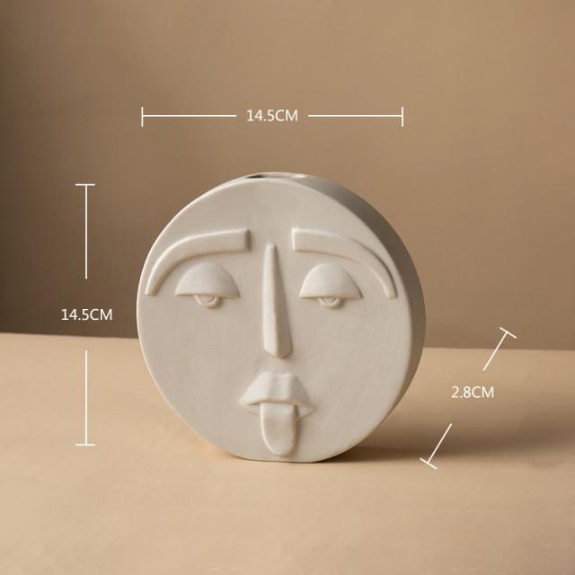 Happy Human Face Vase