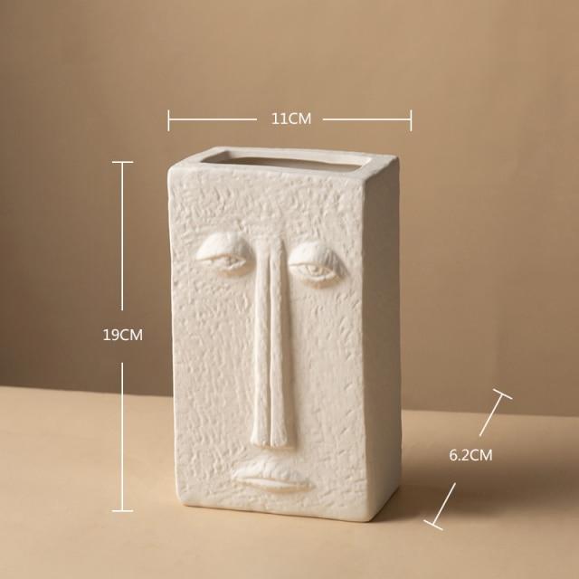 Happy Human Face Vase