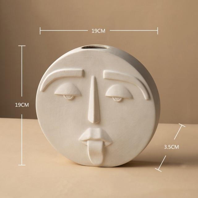 Happy Human Face Vase