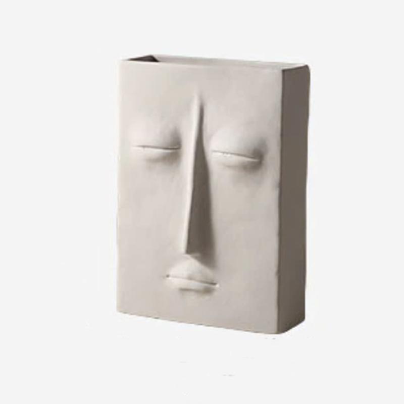 Mayan Inspired Face Vase