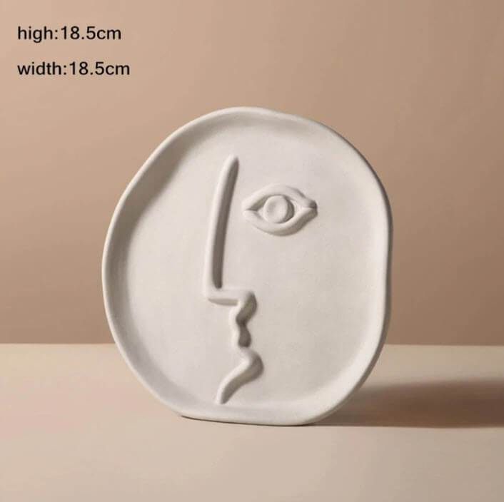 Mayan Inspired Face Vase