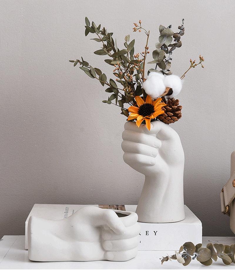 Nordic Hand-shaped Vase