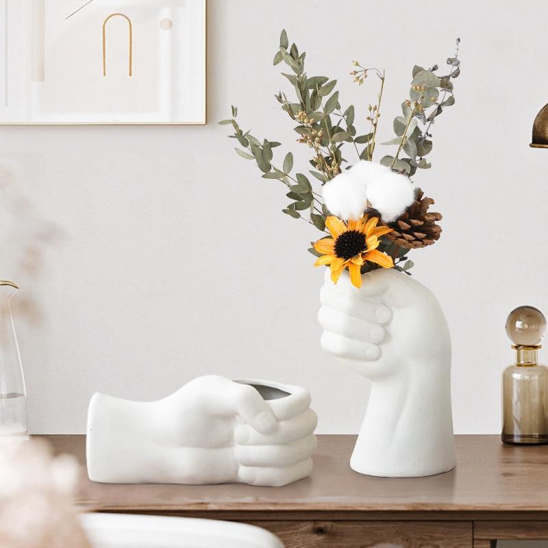 Nordic Hand-shaped Vase