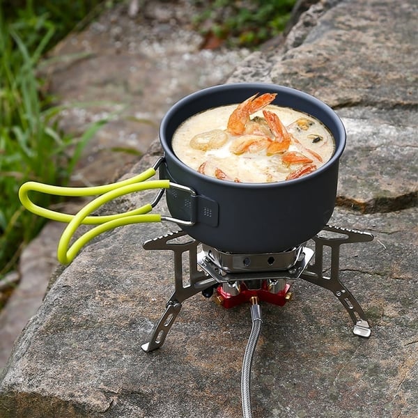 💥Camping Outdoor Windproof Gas Burner