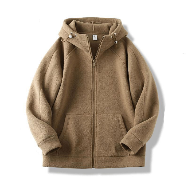 🔥Hot Sale🔥 Unisex Loose Fleece  Zip Up Hoodie