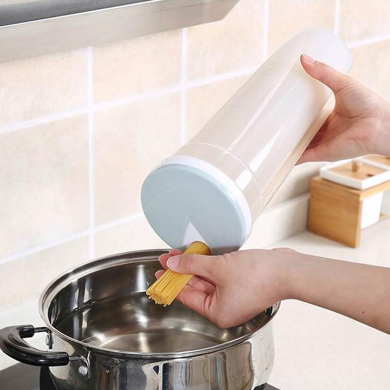 Food Storage Cylinder Spaghetti Noodle Container Box