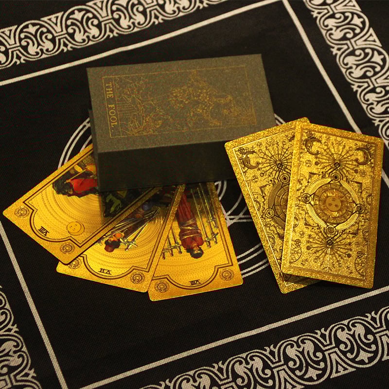 🔥Explore the Mystical World of Tarot Gold Foil Tarot