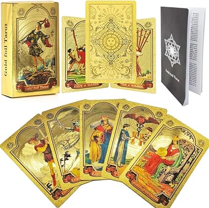 🔥Explore the Mystical World of Tarot Gold Foil Tarot