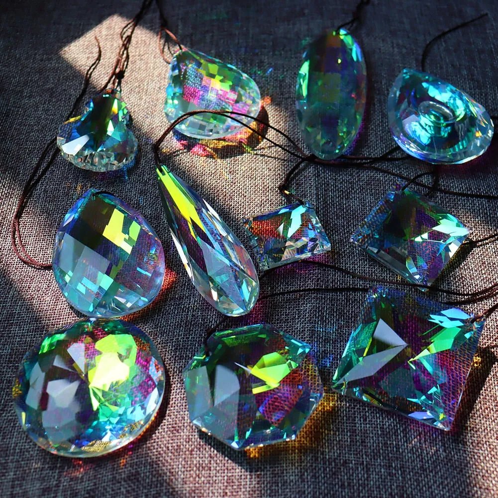 Large Hanging Crystal Prism Suncatcher
