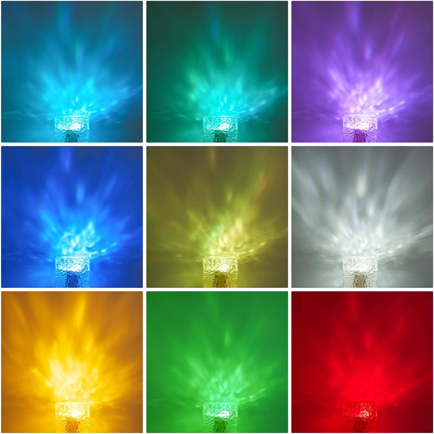 🔥 16 Colors Dynamic Water Ripple Night Light🌈