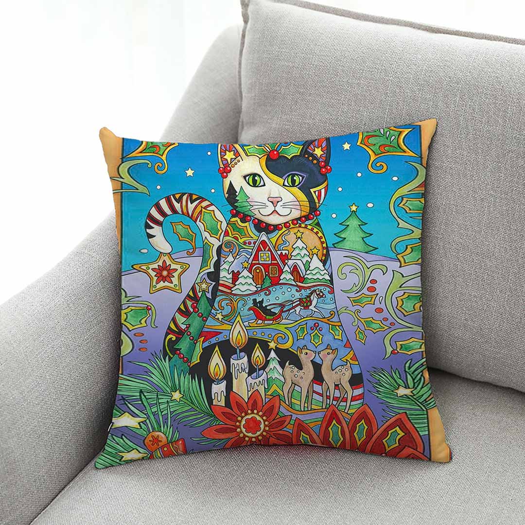 Gustav Klimt Cats Art Pillowcases