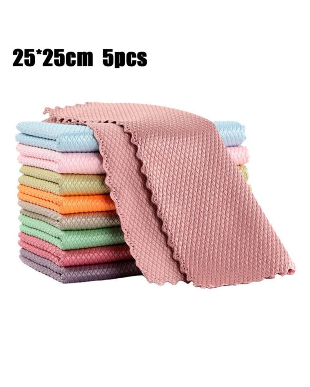 Streak Free Miracle Cleaning Cloths Reusable Fine Fiber Kitchen Glass Cloth Without Leaving Traces