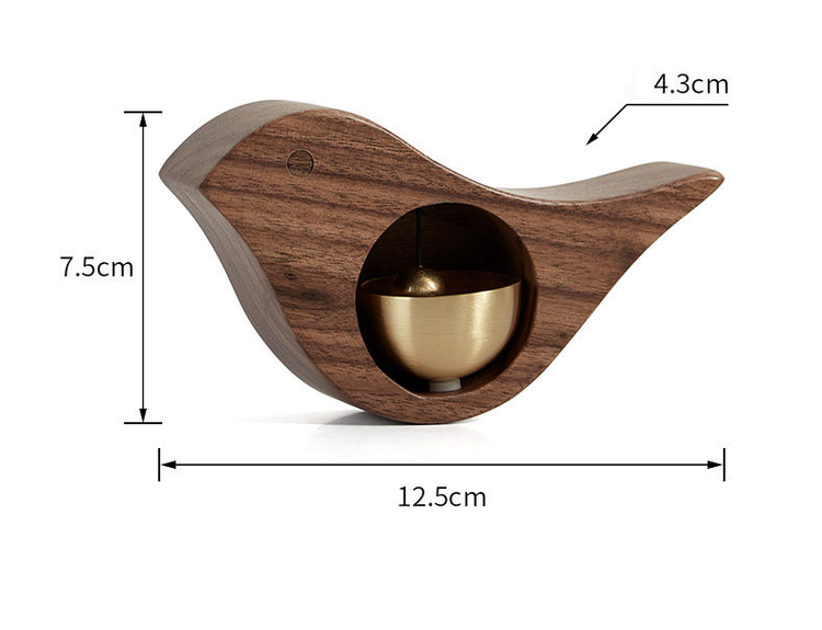 Handmade Wooden Cute Bird Doorbell
