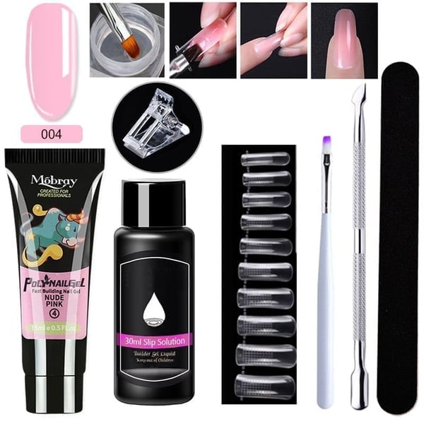 Luxury Crystal Nail Extension Gel Set