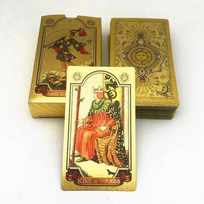 🔥Explore the Mystical World of Tarot Gold Foil Tarot