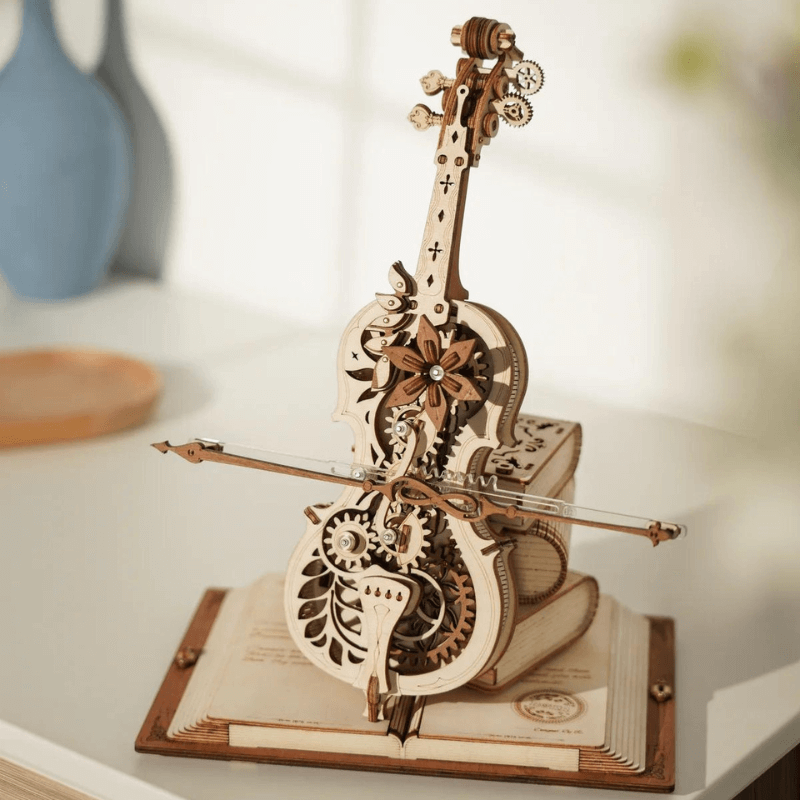 🎻 Magic Cello Music 3D Wooden Box Puzzle