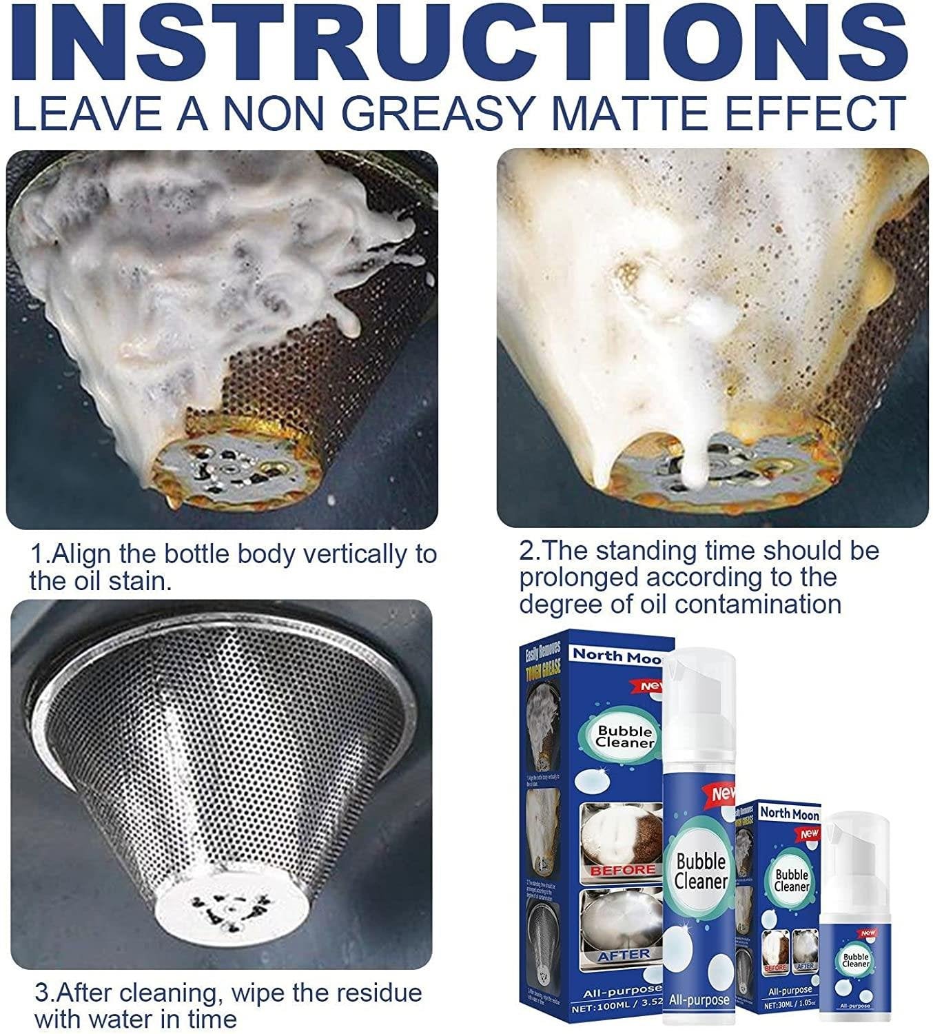 🔥🔥💥All-Purpose Rinse-Cleaning Spray-Suitable for kitchen, car, sofa, glass