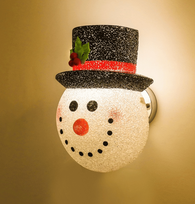 Snowman Porch Light Covers