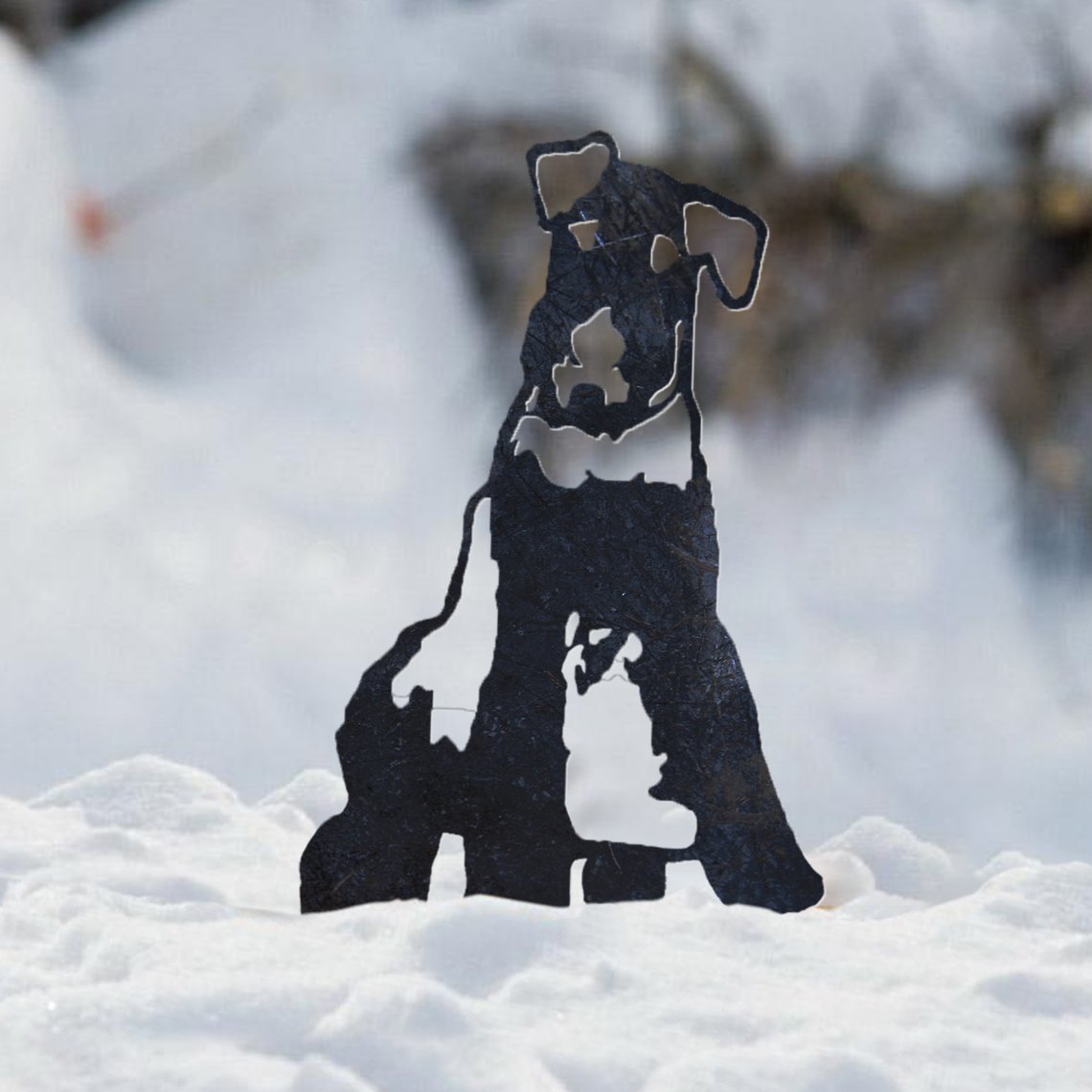 Airedale Terrier Metal Silhouette