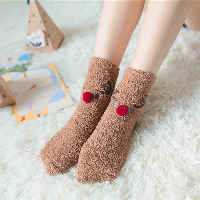 🎁Cute Christmas Style Thickened Warm Socks