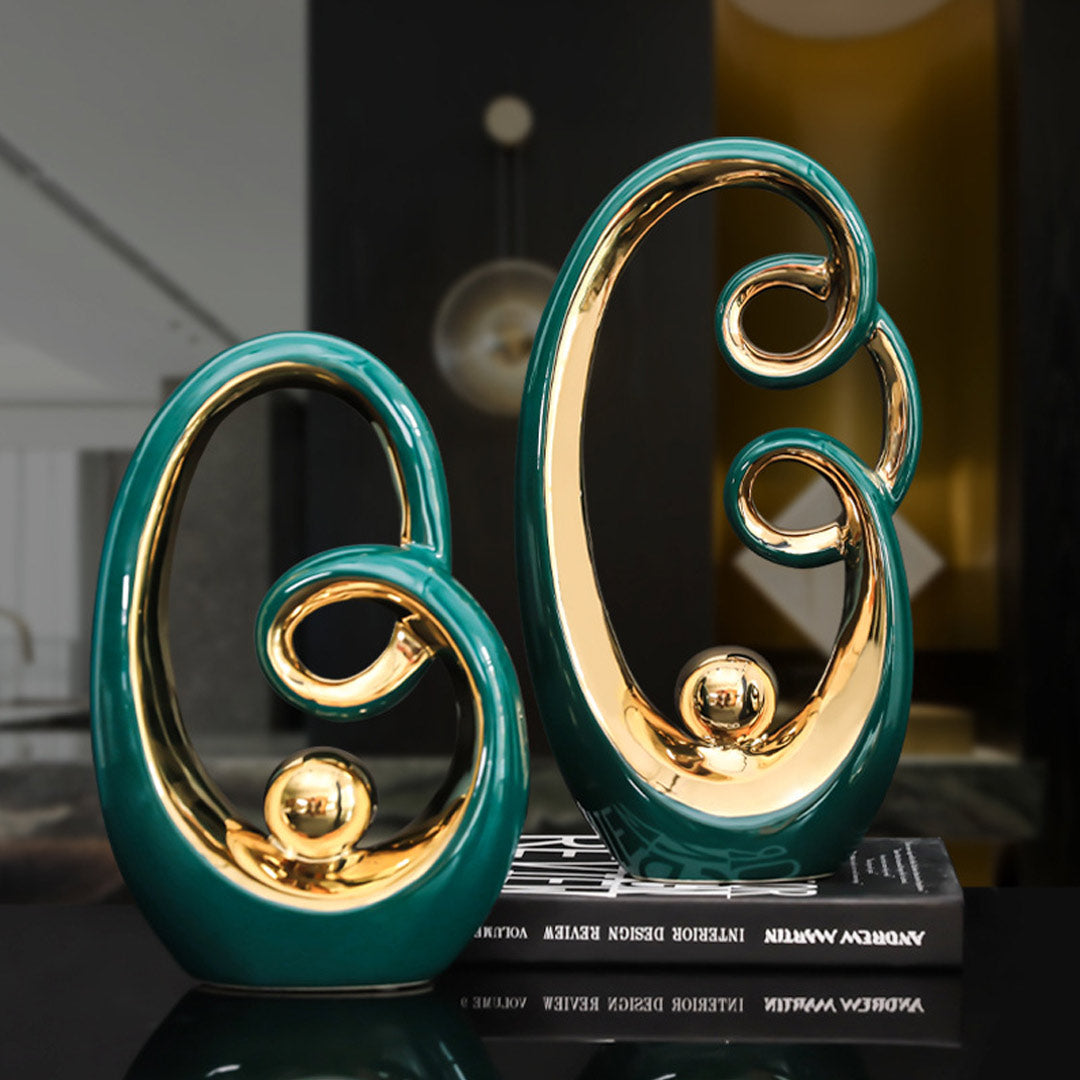 Modern Abstract Art Ceramic Statue