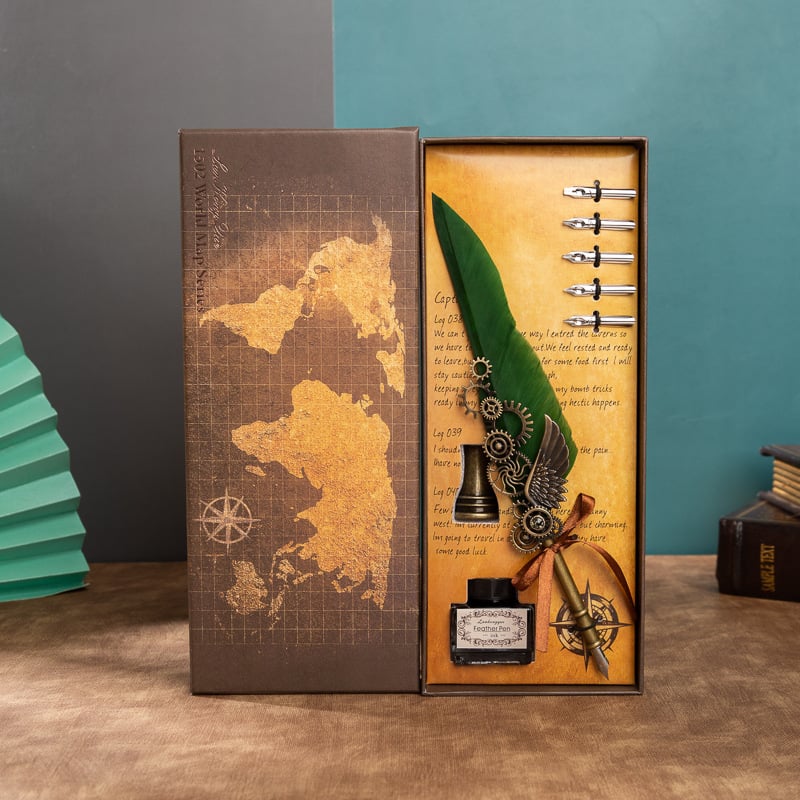 Vintage Steampunk Quill Pen