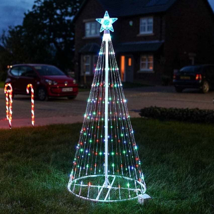 MULTICOLOR LED ANIMATED OUTDOOR CHRISTMAS TREE LIGHTSHOW-frame not included