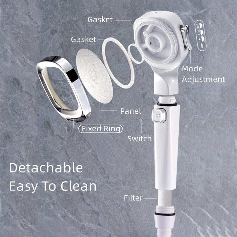 🎁mode Handheld Pressurized Shower Head with Pause Switch