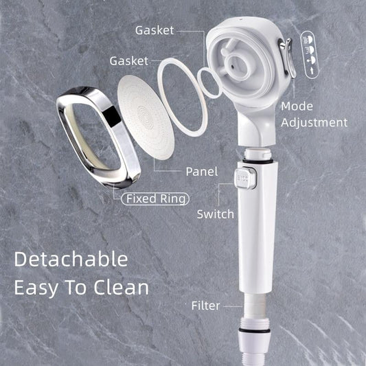 🎁mode Handheld Pressurized Shower Head with Pause Switch