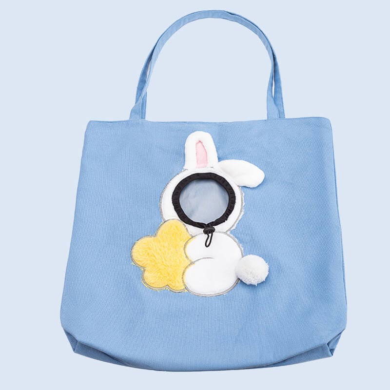 2023 Pet Canvas Bag Bee-shaped Travel Handbag for Small Cat