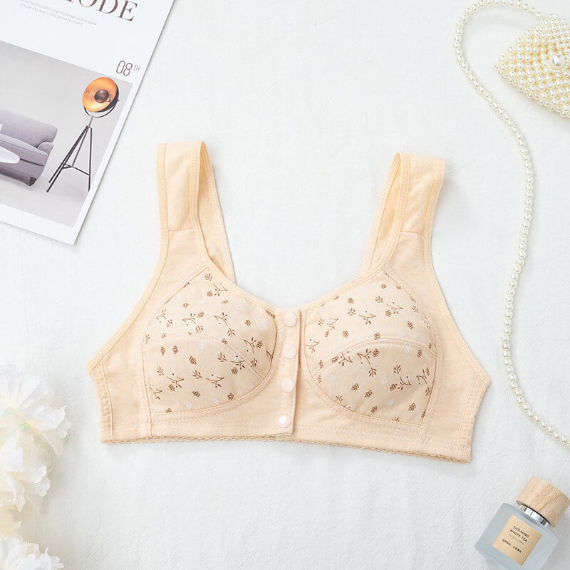 New Printed Front Button Bra
