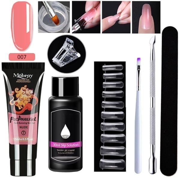 Luxury Crystal Nail Extension Gel Set