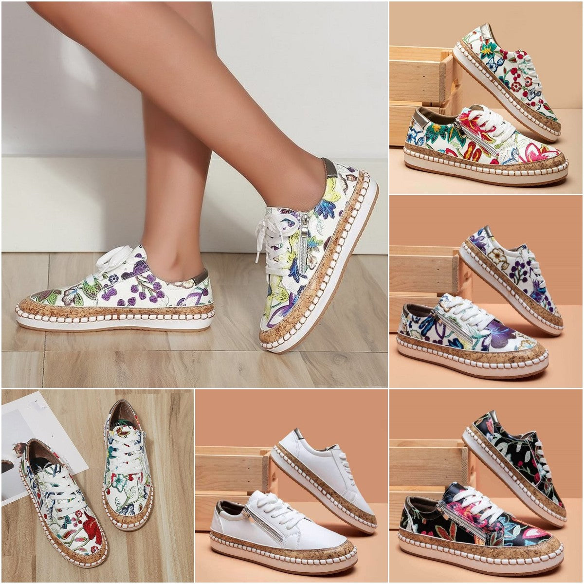 🔥 Orthopedic Flower Women's Shoes