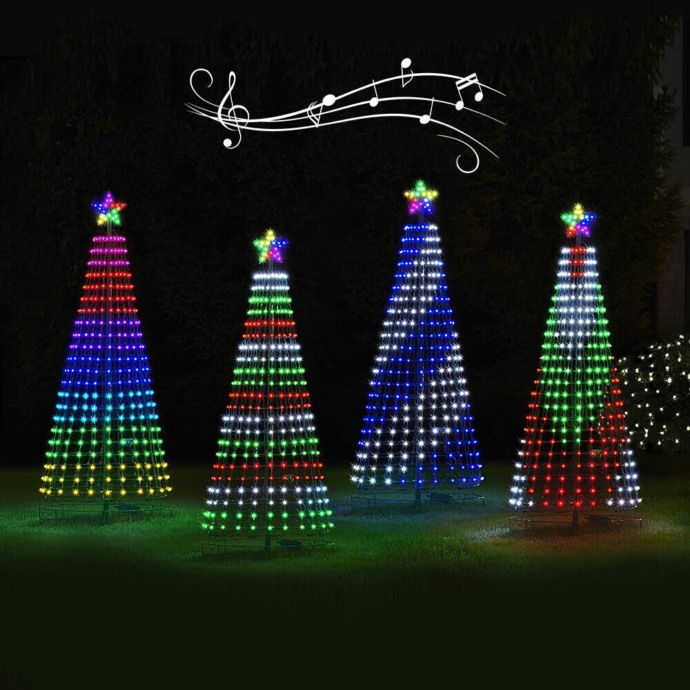 MULTICOLOR LED ANIMATED OUTDOOR CHRISTMAS TREE LIGHTSHOW-frame not included