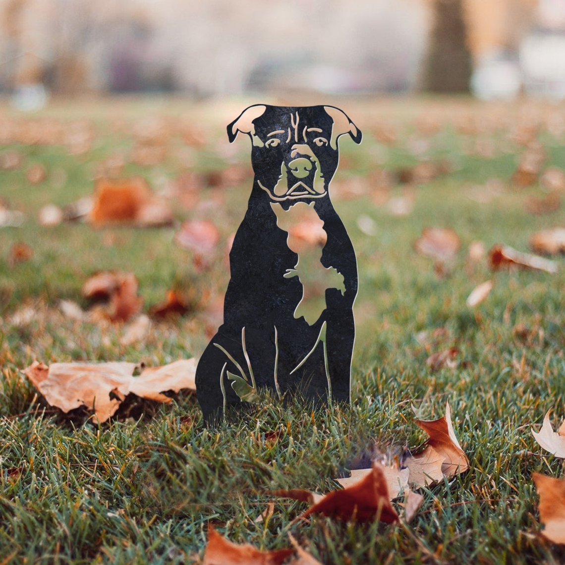 Staffordshire Bull Terrier Metal Silhouette