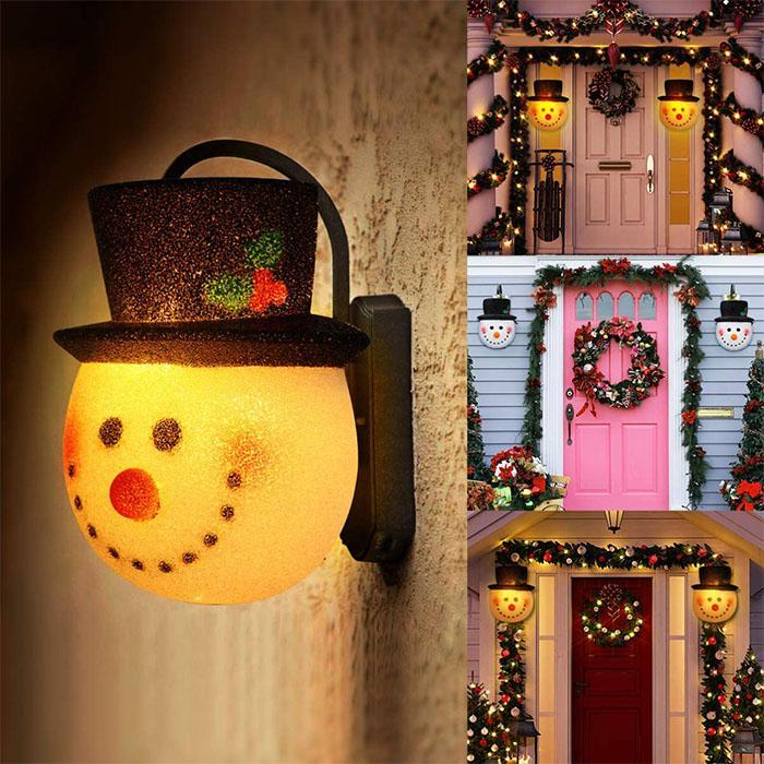 Snowman Porch Light Cover