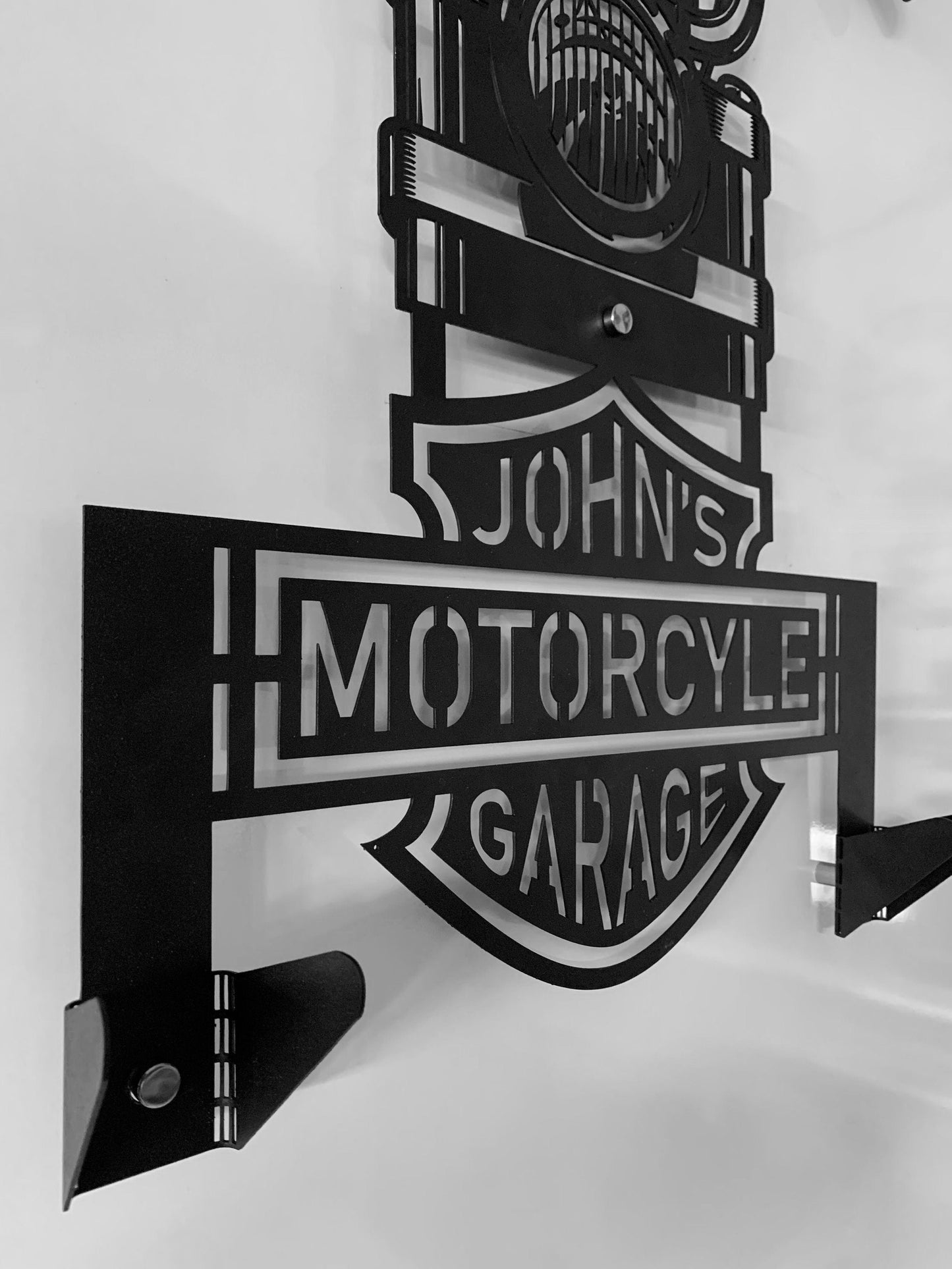 Motorcycle crash helmet holder, a great gift for cyclists