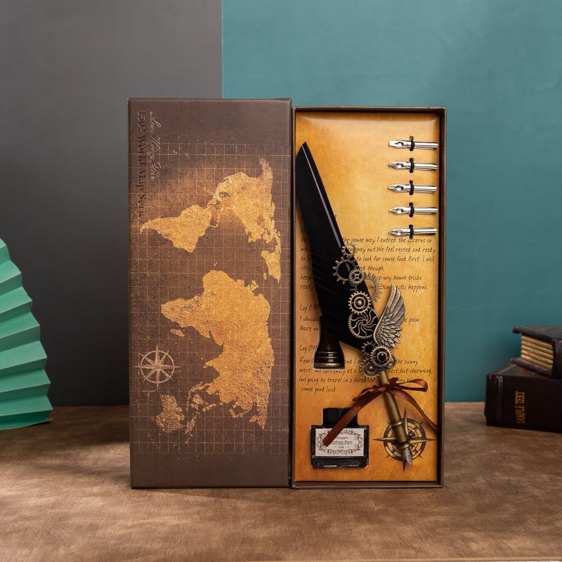 Vintage Steampunk Quill Pen