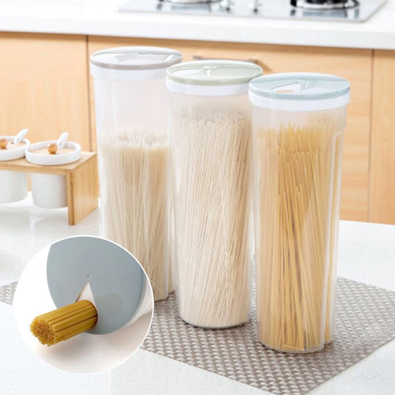 Food Storage Cylinder Spaghetti Noodle Container Box