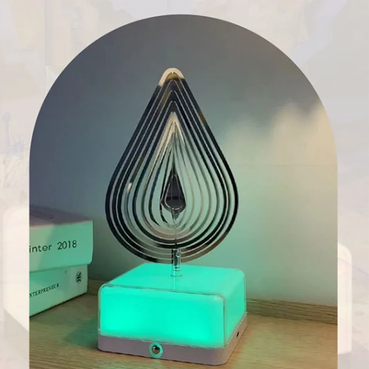 🎄LED 3D Rotating Ambient Night Light 16 Colors💟