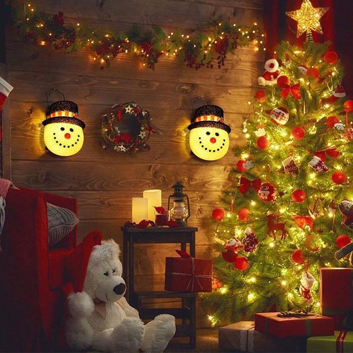 Snowman Porch Light Cover