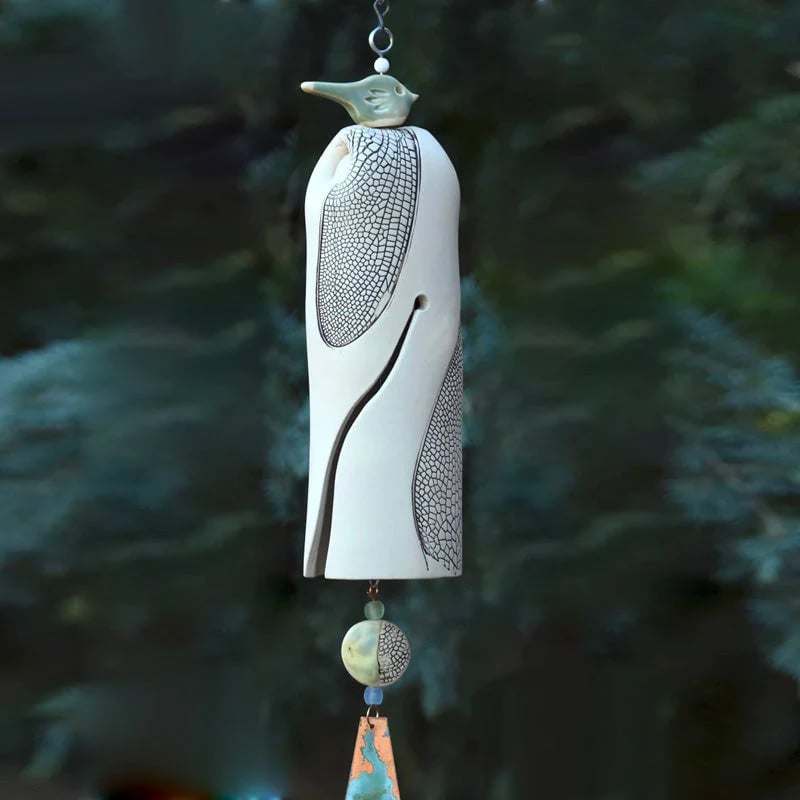 Beautiful rustic dragonfly wind chimes