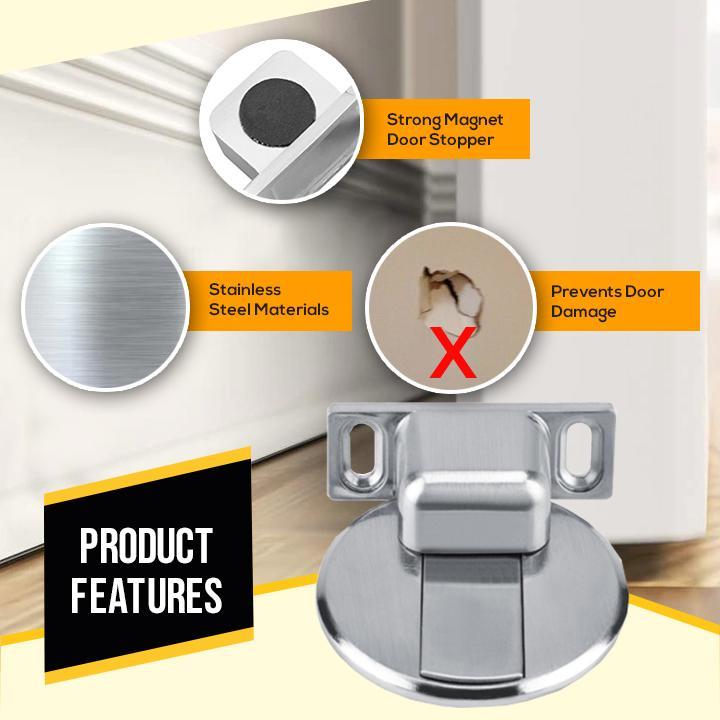 No-Slip Invisible Magnetic Doorstop